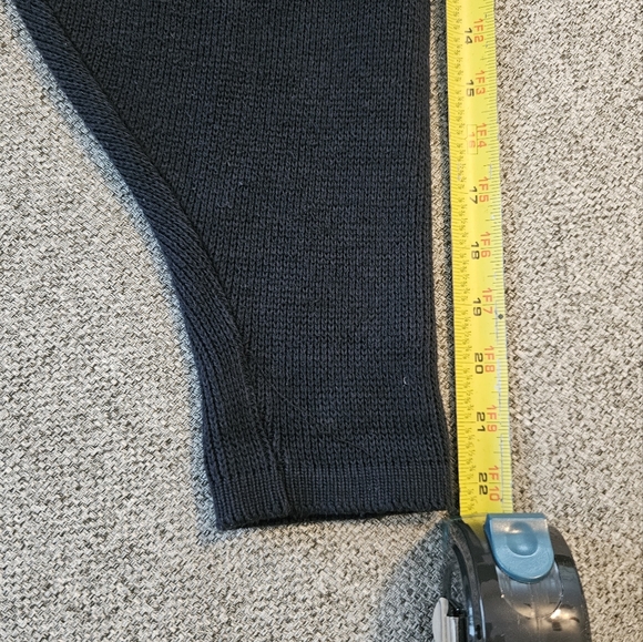 Divine Knits Canada Long Cardigan Sweater Jacket Size Large Navy Blue Rare find - Picture 9 of 10